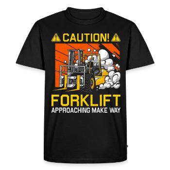 Forklift Driver Forklift Forklift Driver - Men's Premium Organic T-Shirt - black - Front - Nico (187cm)