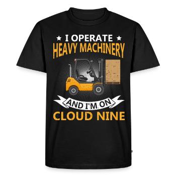 Forklift Driver Forklift Forklift Driver - Men's Premium Organic T-Shirt - black - Front - Nico (187cm)