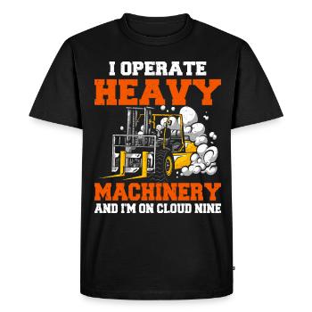 Forklift Driver Forklift Forklift Driver - Men's Premium Organic T-Shirt - black - Front - Nico (187cm)
