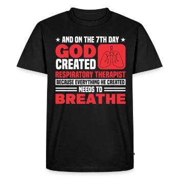 Respiratory Therapists Respiratory Therapist Occupational Therapists - Men's Premium Organic T-Shirt - black - Front - Nico (187cm)