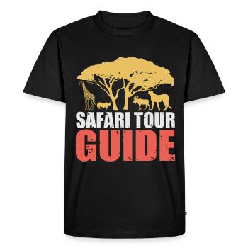Safari Faune Afrique Le Big 5 Zoologie - T-shirt Premium bio Homme - noir - Devant - Nico (187cm)
