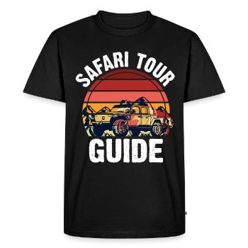 Safari Faune Afrique Le Big 5 Zoologie - T-shirt Premium bio Homme - noir - Devant - Nico (187cm)