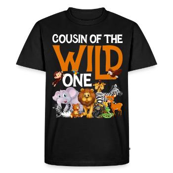 Safari Faune Afrique Le Big 5 Zoologie - T-shirt Premium bio Homme - noir - Devant - Nico (187cm)