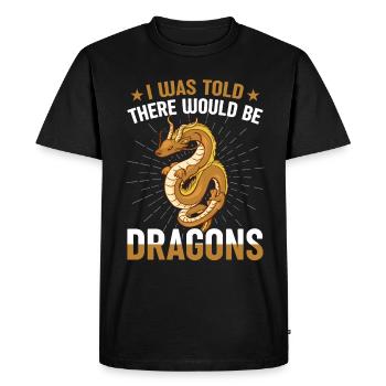 Qu’il y aurait Dragon Renaissance Fair - T-shirt Premium bio Homme - noir - Devant - Nico (187cm)