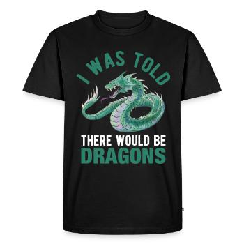 Qu’il y aurait Dragon Renaissance Fair - T-shirt Premium bio Homme - noir - Devant - Nico (187cm)