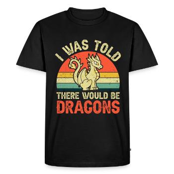 Qu’il y aurait Dragon Renaissance Fair - T-shirt Premium bio Homme - noir - Devant - Nico (187cm)