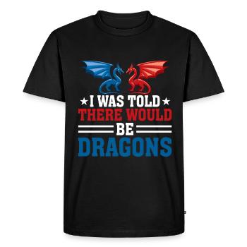 Qu’il y aurait Dragon Renaissance Fair - T-shirt Premium bio Homme - noir - Devant - Nico (187cm)