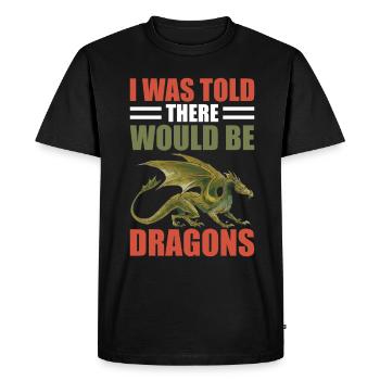 Qu’il y aurait Dragon Renaissance Fair - T-shirt Premium bio Homme - noir - Devant - Nico (187cm)