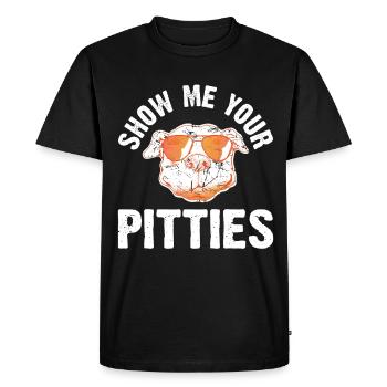 Pitbull Bulldog Terrier Chien Chien Chien Amoureux - T-shirt Premium bio Homme - noir - Devant - Nico (187cm)
