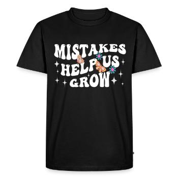 Le premier jour d’école aide à retrouver les erreurs scolaires - T-shirt Premium bio Homme - noir - Devant - Nico (187cm)