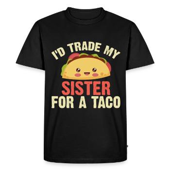 Cinco De May Outfit Taco Mexicain - T-shirt Premium bio Homme - noir - Devant - Nico (187cm)