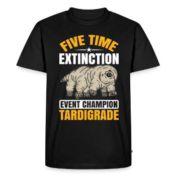 Microbiology -Biologist Gift Tardigrades - Men's Premium Organic T-Shirt - black - Front - Nico (187cm)