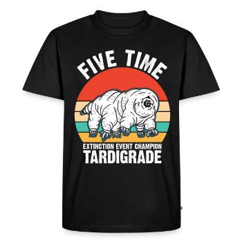 Microbiology -Biologist Gift Tardigrades - Men's Premium Organic T-Shirt - black - Front - Nico (187cm)