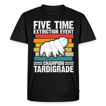 Microbiology -Biologist Gift Tardigrades - Men's Premium Organic T-Shirt - black - Front - Nico (187cm)