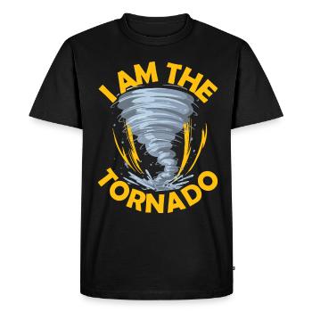 Le météorologue de l’ouragan de la tornade Storm Twister - T-shirt Premium bio Homme - noir - Devant - Nico (187cm)