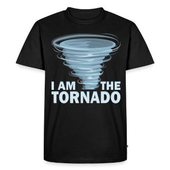 Le météorologue de l’ouragan de la tornade Storm Twister - T-shirt Premium bio Homme - noir - Devant - Nico (187cm)