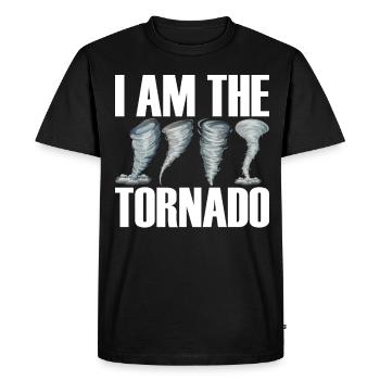 Le météorologue de l’ouragan de la tornade Storm Twister - T-shirt Premium bio Homme - noir - Devant - Nico (187cm)