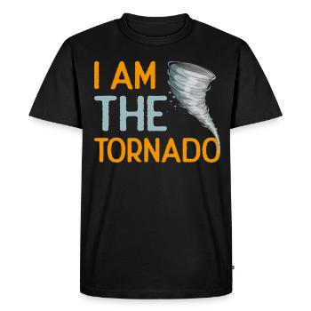 Le météorologue de l’ouragan de la tornade Storm Twister - T-shirt Premium bio Homme - noir - Devant - Nico (187cm)
