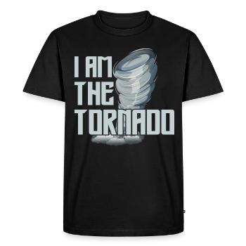 Le météorologue de l’ouragan de la tornade Storm Twister - T-shirt Premium bio Homme - noir - Devant - Nico (187cm)