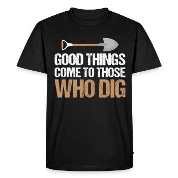 Archéologie pour les hommes, les femmes, l’anthropologie - T-shirt Premium bio Homme - noir - Devant - Nico (187cm)