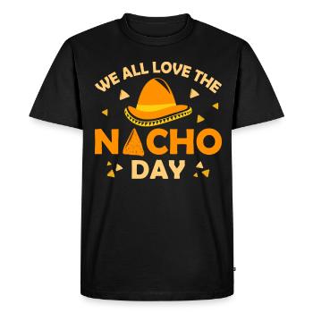 Nous aimons tous le thème unique de la célébration - T-shirt Premium bio Homme - noir - Devant - Nico (187cm)