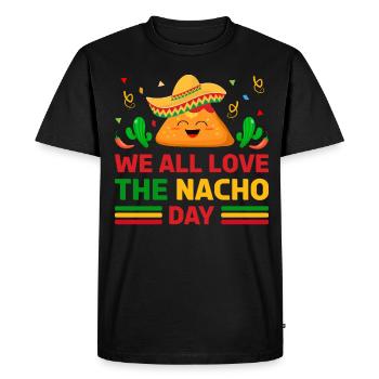 Nous aimons tous le thème unique de la célébration - T-shirt Premium bio Homme - noir - Devant - Nico (187cm)