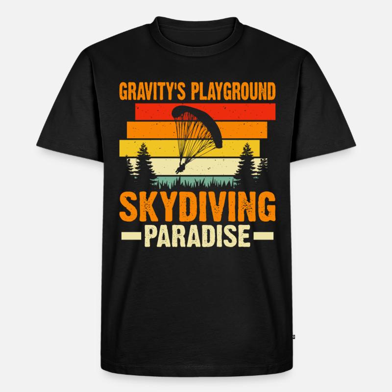 Parachutisme Parachutisme - T-shirt Premium bio Homme - noir