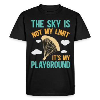 Parachutisme Parachutisme - T-shirt Premium bio Homme - noir - Devant - Nico (187cm)