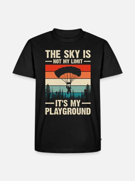 Skydiving Skydiving - Men's Premium Organic T-Shirt - black