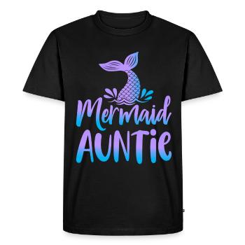 Mermaid Squad Security Auntie Theme Design - Men's Premium Organic T-Shirt - black - Front - Nico (187cm)