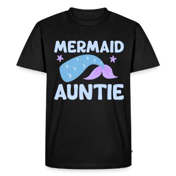 Tante Sirène Drôle Tante Femmes - T-shirt Premium bio Homme - noir - Devant - Nico (187cm)