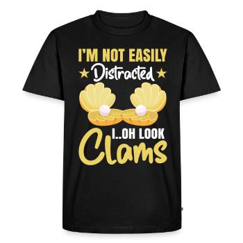 Discover the joy of shell digging with - Men's Premium Organic T-Shirt - black - Front - Nico (187cm)
