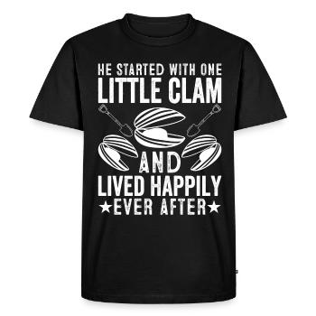 Discover the joy of shell digging with - Men's Premium Organic T-Shirt - black - Front - Nico (187cm)