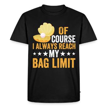 Conception de coquille de palourde Clamming Seafood Digger - T-shirt Premium bio Homme - noir - Devant - Nico (187cm)