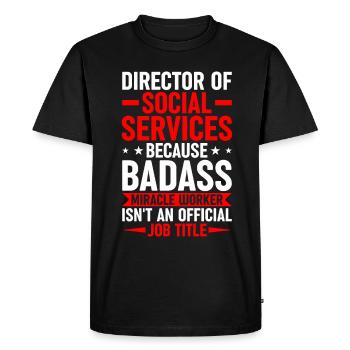 Design inspiration for powerful directors - Men's Premium Organic T-Shirt - black - Front - Nico (187cm)
