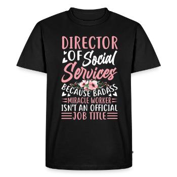 Design inspiration for powerful directors - Men's Premium Organic T-Shirt - black - Front - Nico (187cm)
