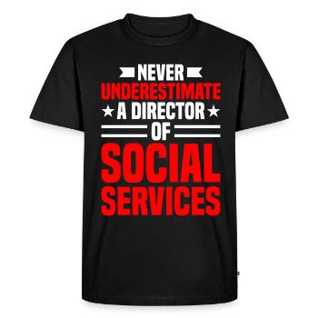 Design artistique unique sur le thème - T-shirt Premium bio Homme - noir - Devant - Nico (187cm)