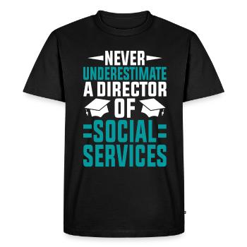 Design artistique unique sur le thème - T-shirt Premium bio Homme - noir - Devant - Nico (187cm)