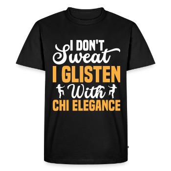 Art du Tai Chi pour les grands-pères, art martial Tai Chi - T-shirt Premium bio Homme - noir - Devant - Nico (187cm)