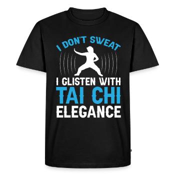 Art du Tai Chi pour les grands-pères, art martial Tai Chi - T-shirt Premium bio Homme - noir - Devant - Nico (187cm)