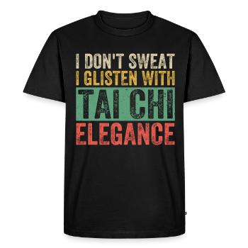 Art du Tai Chi pour les grands-pères, art martial Tai Chi - T-shirt Premium bio Homme - noir - Devant - Nico (187cm)