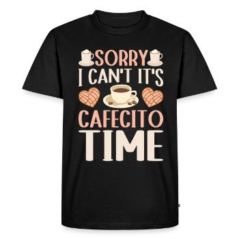 Cafecito Love : Embrassez l’âme de la - T-shirt Premium bio Homme - noir - Devant - Nico (187cm)