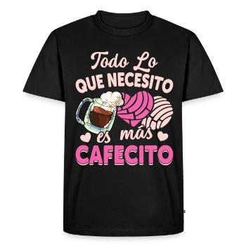 Les amateurs de Cafecito seront ravis - T-shirt Premium bio Homme - noir - Devant - Nico (187cm)