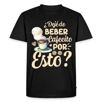 Cafecito Love : Embrassez l’âme de la - T-shirt Premium bio Homme - noir - Devant - Nico (187cm)