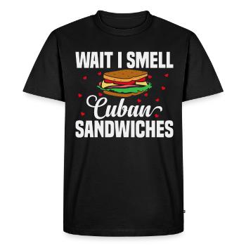 Sandwich Master Deli Sub Lover Sandwich Day Food - T-shirt Premium bio Homme - noir - Devant - Nico (187cm)