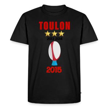 Rugby Ville De Toulon 3 Stars Men Women Children - Men's Premium Organic T-Shirt - black - Front - Nico (187cm)