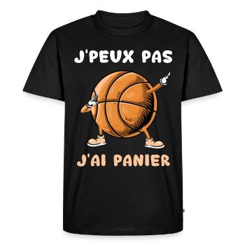 I can't I have basketball ball dab basketball - Men's Premium Organic T-Shirt - black - Front - Nico (187cm)