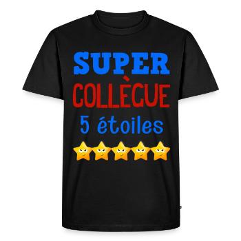 Great 5 Star Work Colleague - Men's Premium Organic T-Shirt - black - Front - Nico (187cm)