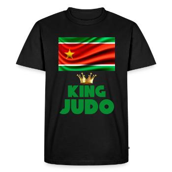 King Judo Guadeloupe Champion Fierté Antilles - T-shirt Premium bio Homme - noir - Devant - Nico (187cm)