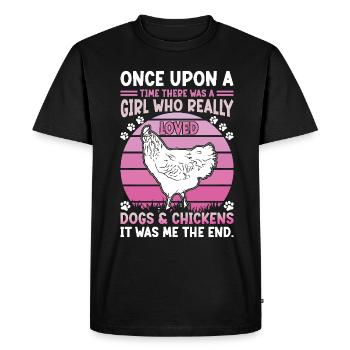 Farmer Chickens Breeder Welsumer Chicken - Men's Premium Organic T-Shirt - black - Front - Nico (187cm)